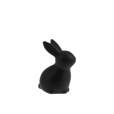 Keramický králik Vera Black 7 cm                    