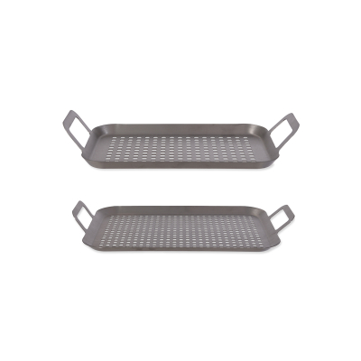                             Nerezový grilovací tác BBQ - set 2 ks                        