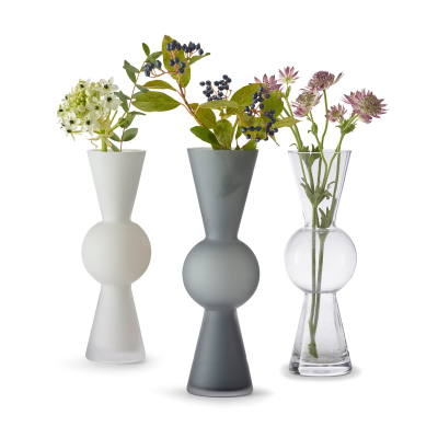                             Sklenená váza BonBon Grey 23 cm                        