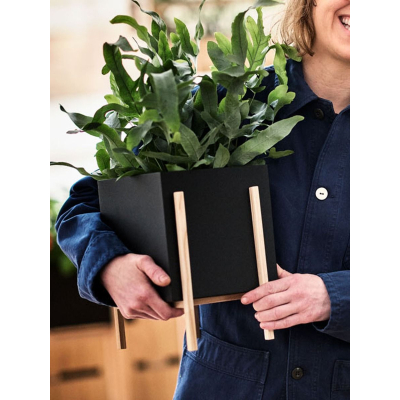                             Květník se stojanem Botanic Pot Square Black                        