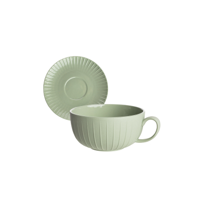                             Porcelánový šálek s podšálkem Vintage Green 250 ml                        