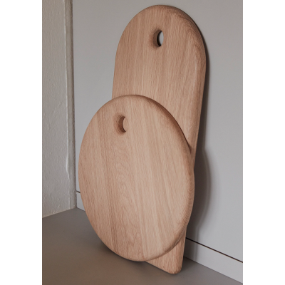                             Dřevěné prkénko Yumi Round Oak 31,5 cm                        