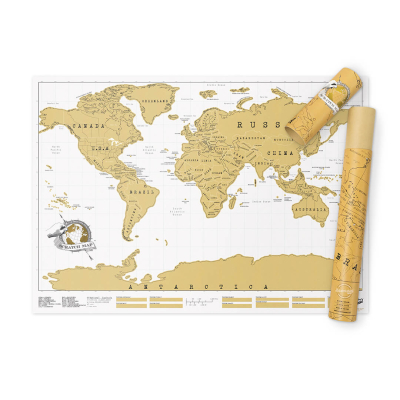                             Nástenná stieracia mapa sveta Originál veľká                        
