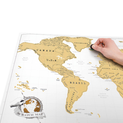                             Nástěnná stírací mapa světa Original velká                        