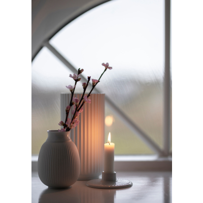                             Porcelánová váza Lyngby matná bílá 20,5 cm                        