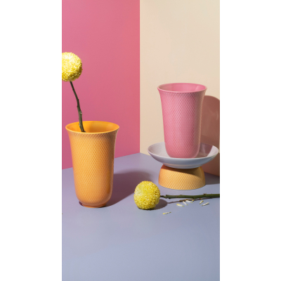                             Porcelánová váza Rhombe Yellow 20 cm                        