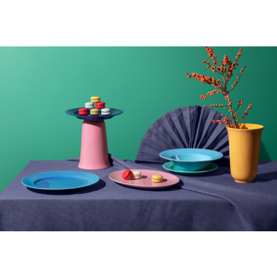                             Porcelánová váza Rhombe Yellow 20 cm                        