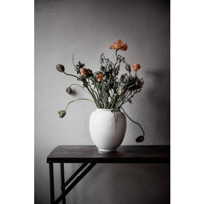                             Keramická váza Ernst White Glazed 22 cm                        