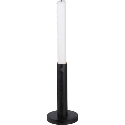 Dřevěný svícen Ernst Mango Black 15 cm                    