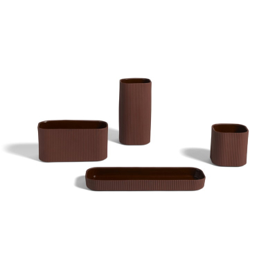                             Váza Facade Vase Dark Terracotta 22 cm                        