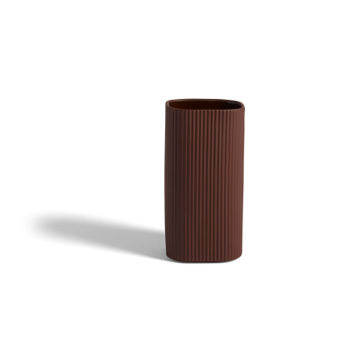 Váza Facade Vase Dark Terracotta 22 cm                    