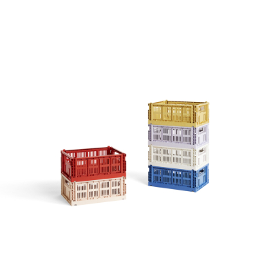                             Úložný box Crate Recyklovaná zlatá žltá M                        
