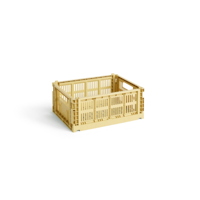 Úložný box Crate Recyklovaná zlatá žltá M                    