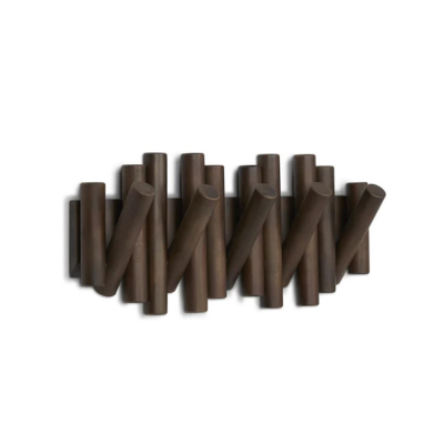 Sklápěcí věšák Picket s pěti háčky Aged Walnut                    