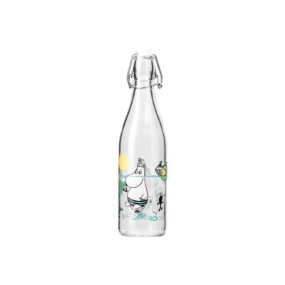 Sklenená fľaša Moomin Fun in the Water 0,5 l                    
