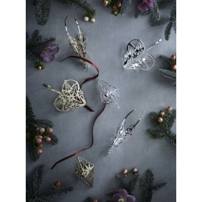                            Vánoční ozdoba Harlequin Rhombe Silver 11,3 cm                        