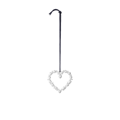                             Vánoční ozdoba Christmas Leaf Heart Silver 7 cm                        