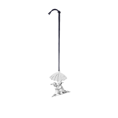                             Vánoční ozdoba Christmas Kiss Silver 8 cm                        