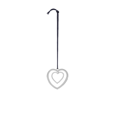                             Vánoční ozdoba Christmas Ball Heart Silver 7 cm                        