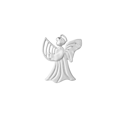 Vánoční ozdoba Harp Angel Silver 7 cm                     