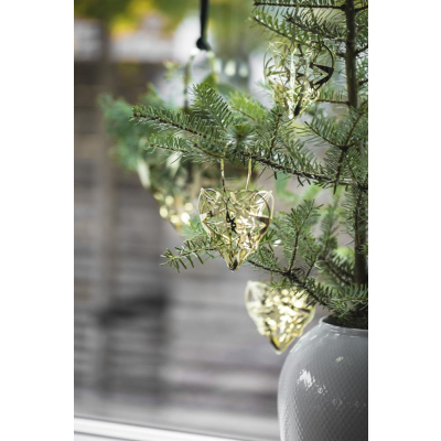                             Vánoční ozdoba Christmas Heart Gold 25,6 cm                        