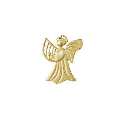 Vianočná ozdoba Anjel harfa zlatá 7 cm                     