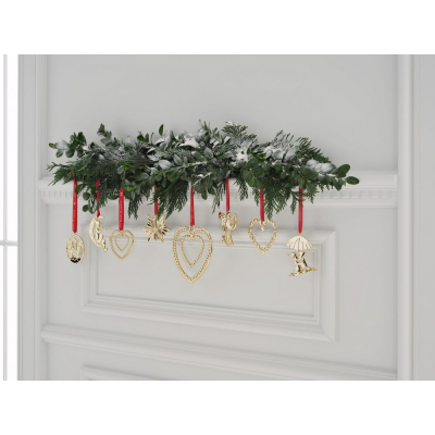                             Vánoční ozdoba Christmas Kiss Gold 8 cm                        