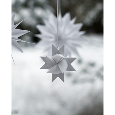                             Papírová hvězda Ljusdal White 8 cm                         