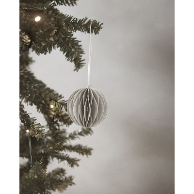                             Papírová vánoční ozdoba Bona Grey 8 cm                         