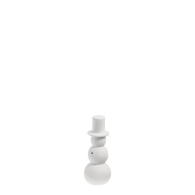                             Keramická dekorace sněhulák Folke White 10 cm                         