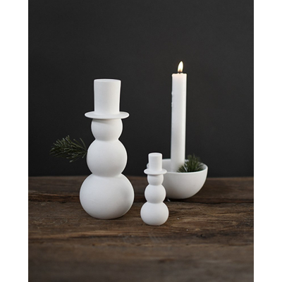                             Keramická dekorace sněhulák Folke White 10 cm                         