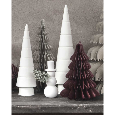                            Keramická dekorace sněhulák Folke White 10 cm                         