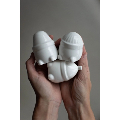                             Santové Hipster Triplets White - set 3 ks                        