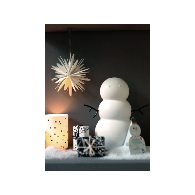                             Keramický sněhulák Snowman White 16,5 cm                        