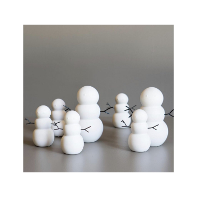                             Keramický sněhulák Snowman White 11 cm                        