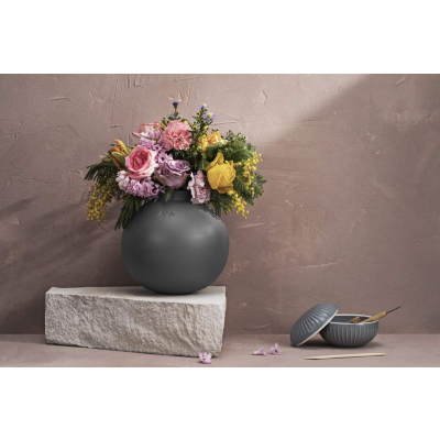                             Porcelánová váza Globo Grey 20 cm                         
