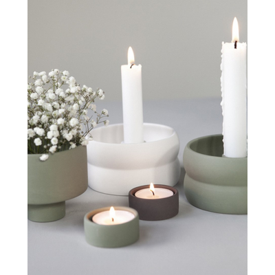                             Keramický svícen Bolmen Mini White 11 cm                        