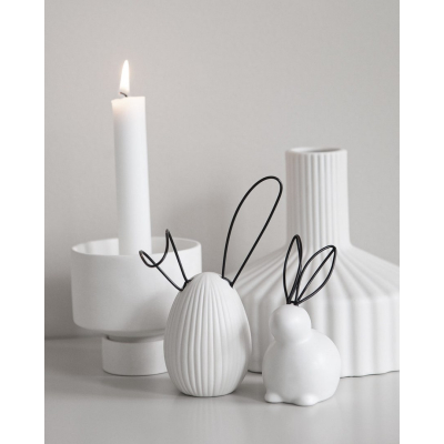                             Keramická velikonoční dekorace Linn White 14 cm                        
