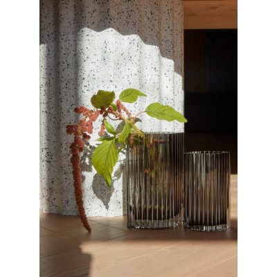                             Skleněná váza Folium Black 25 cm                        