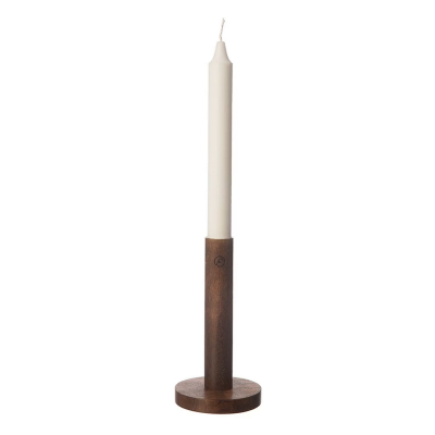 Dřevěný svícen Ernst Mango Brown 15 cm                    